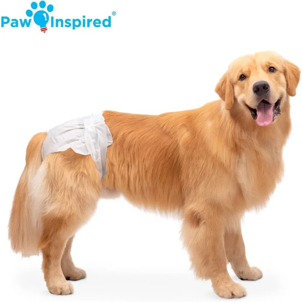 20ct Disposable Dog Diapers, Female Dogs in Heat, Incontinence (X-Large)